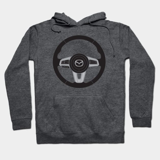 ND Roadster Steering wheel Hoodie by hattorihanz0